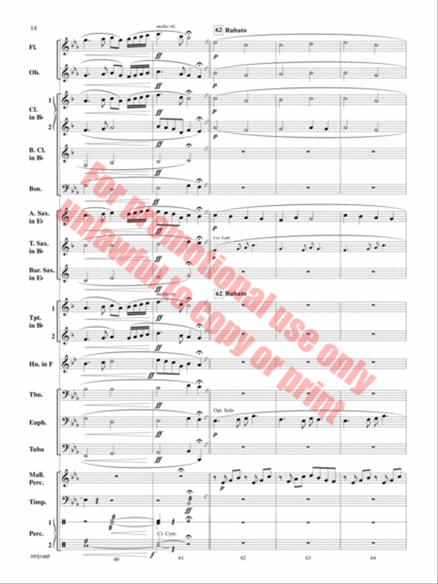 Suo Gan Concert Band scores gallery preview page 15