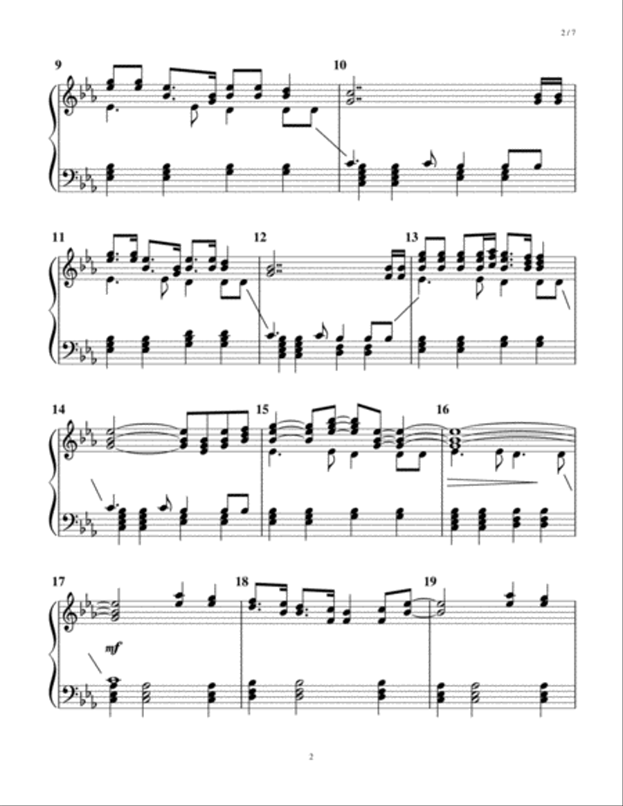Fix You Handbell Choir scores gallery preview page 2