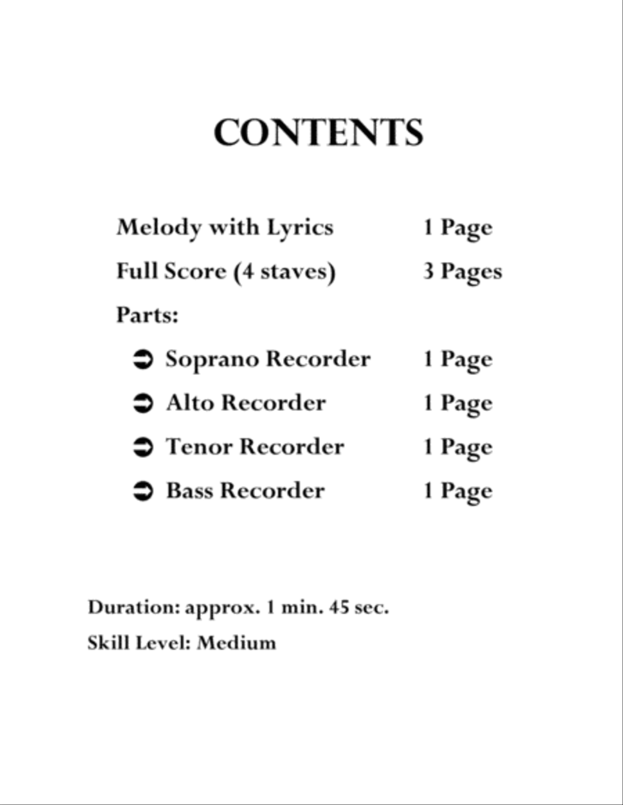 Coventry Carol Recorder scores gallery preview page 2