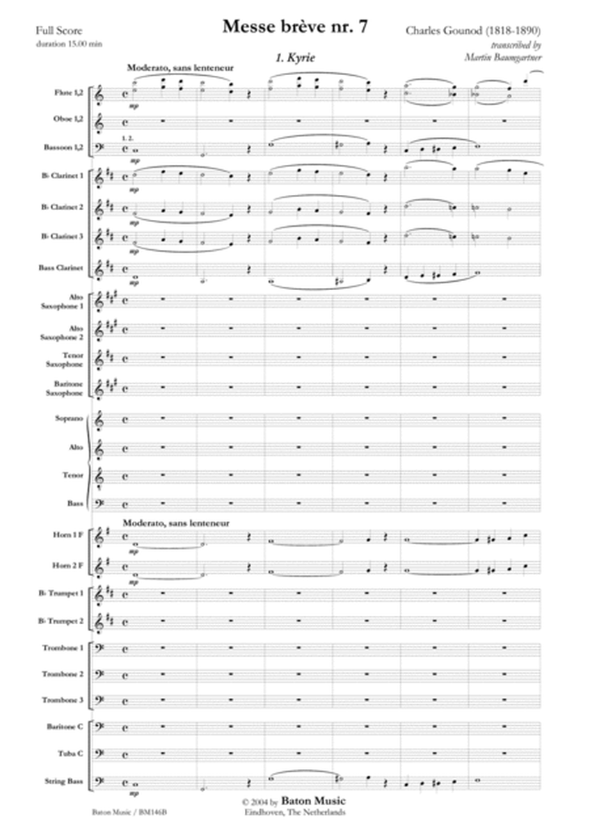 Messe brève No. 7 C major