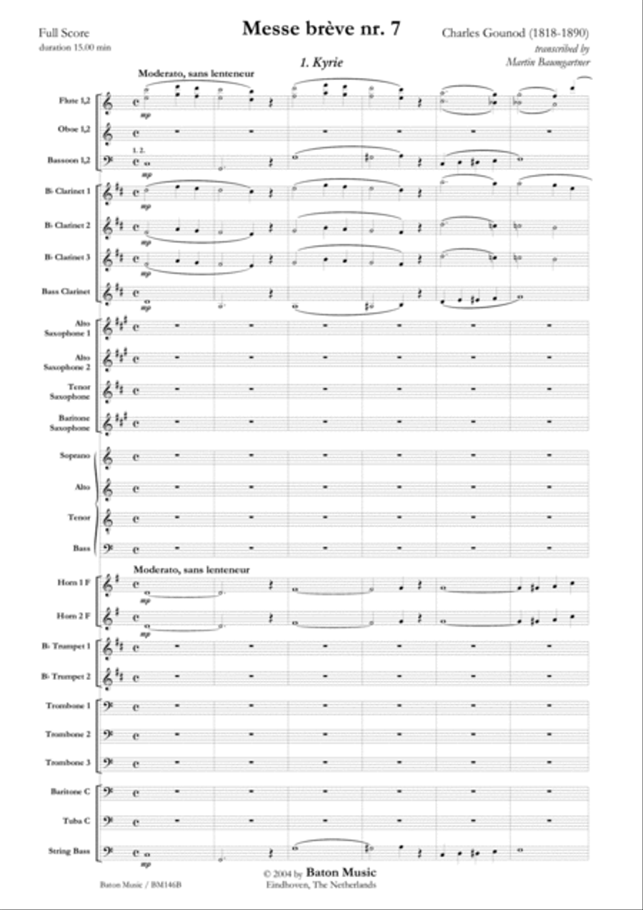 Messe brève No. 7 C major