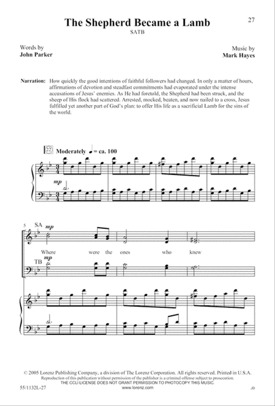 Journey to the Cross 4-Part scores gallery preview page 27