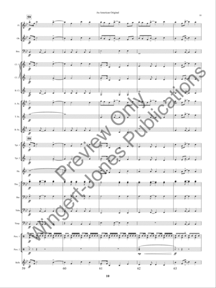 An American Original An American Original Concert Band scores gallery preview page 13