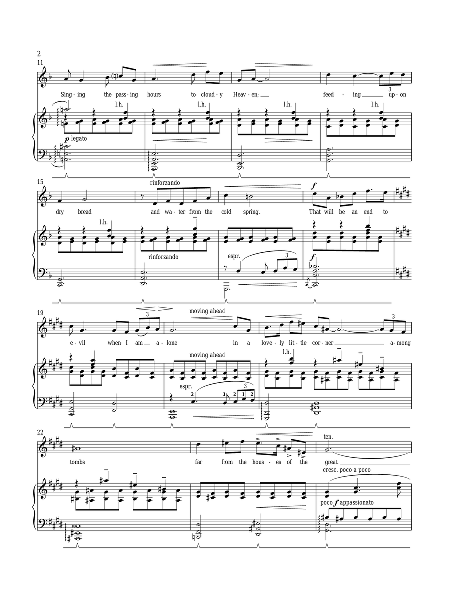 Desire For Hermitage, Op. 29, No. 10 High Voice scores gallery preview page 2