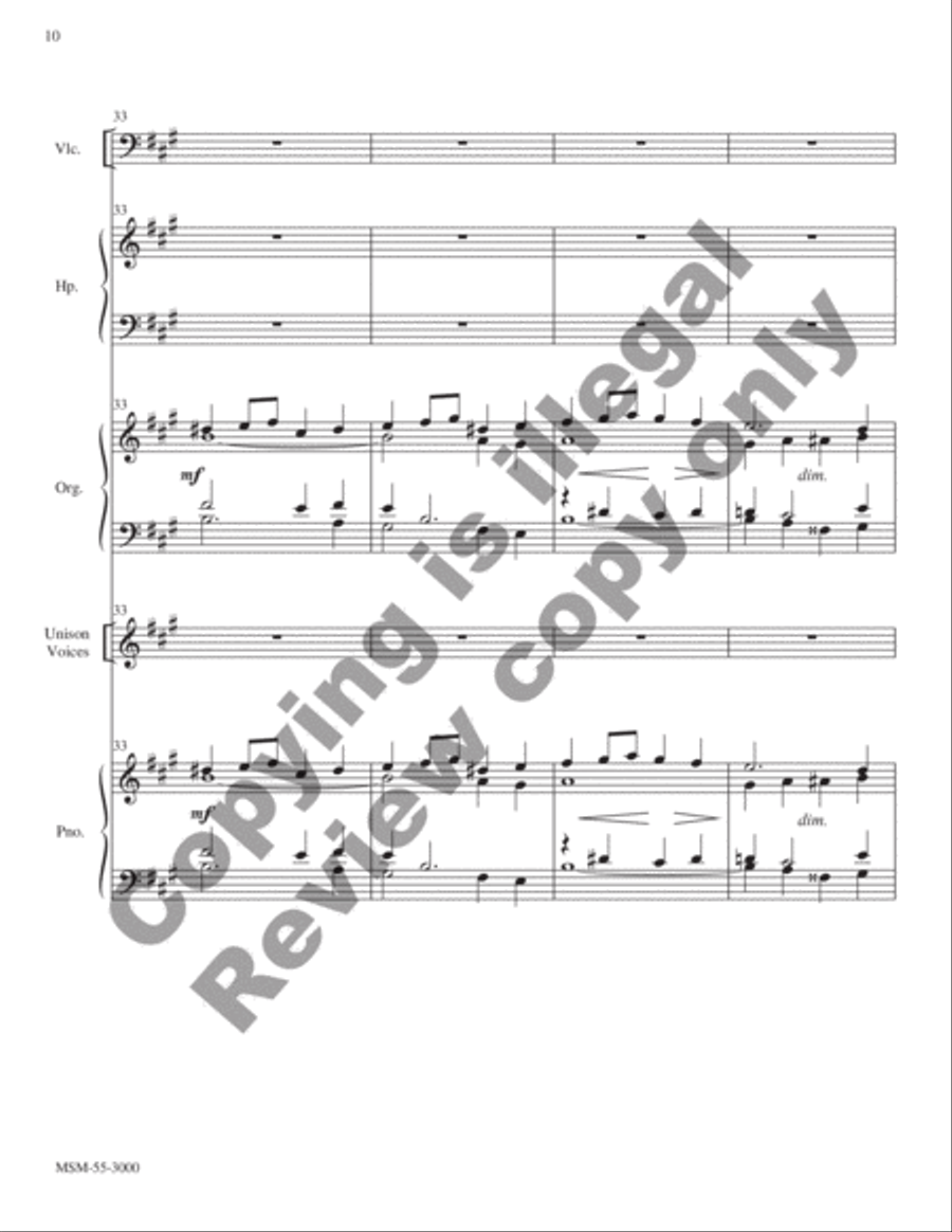 Panis angelicus (Bread of Angels): O Lord, Most Holy Unison Choir scores gallery preview page 12