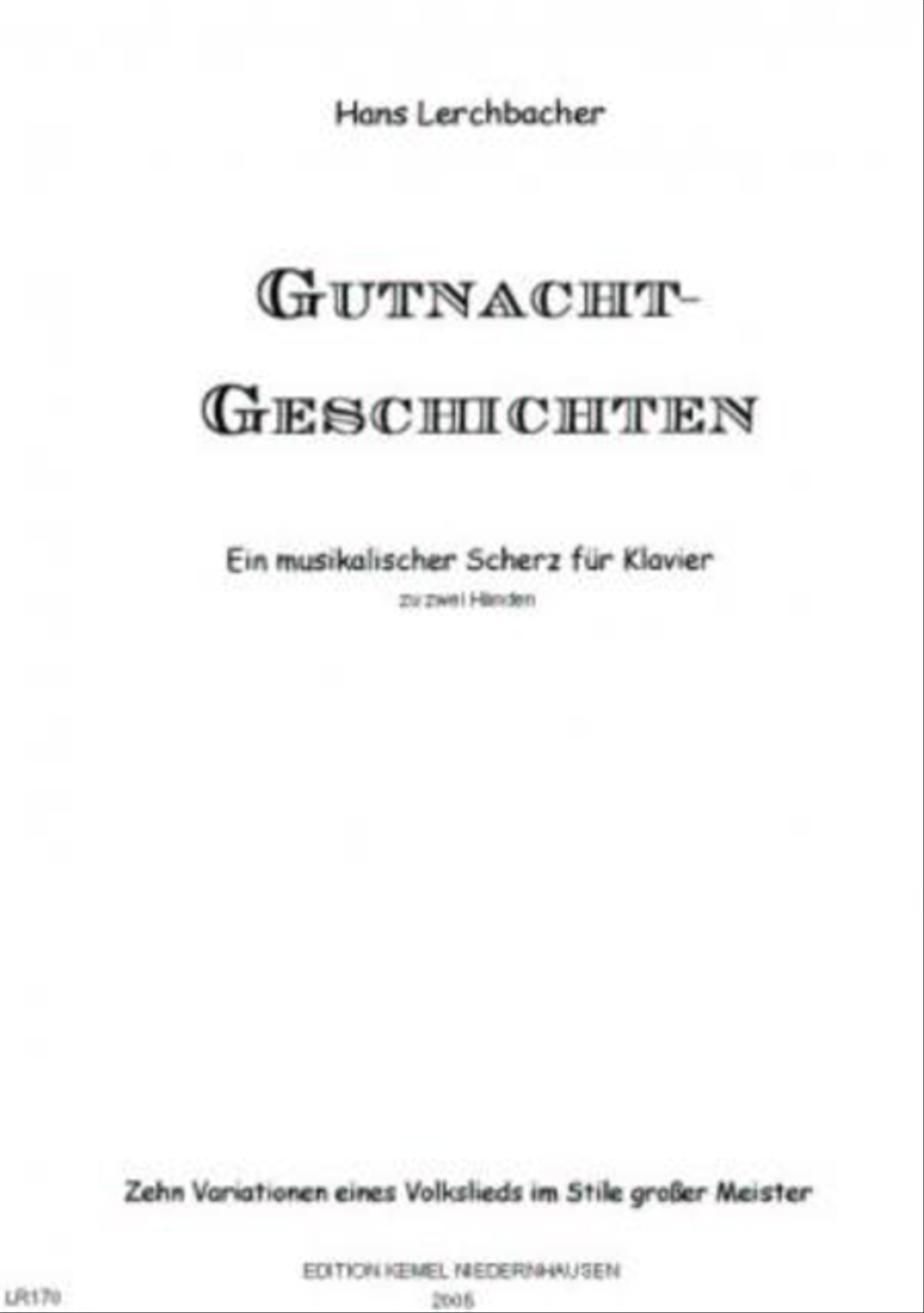 Gutnacht-Geschichten Piano Solo scores gallery preview page 1