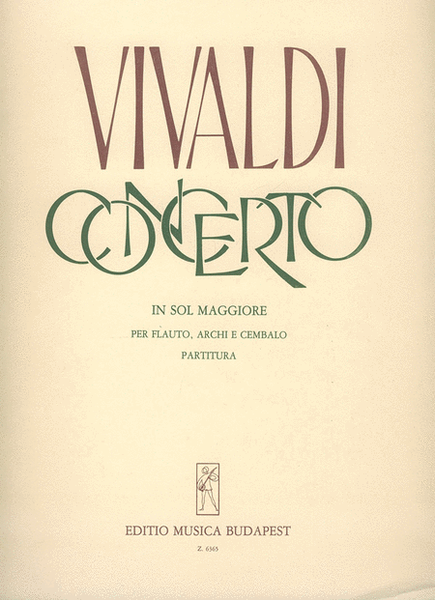 Concerto In Sol Maggiore Rv 436 -F Vi-8