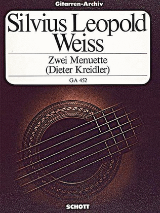 Book cover for Weiss - 2 Minuets For Guitar