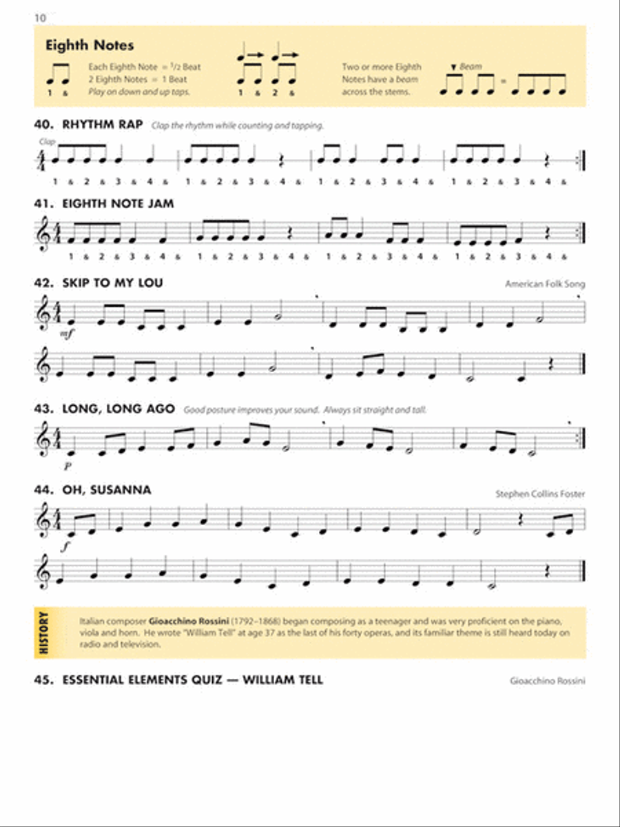 Essential Elements for Band – Baritone T.C. Book 1 with EEi Concert Band Methods scores gallery preview page 4