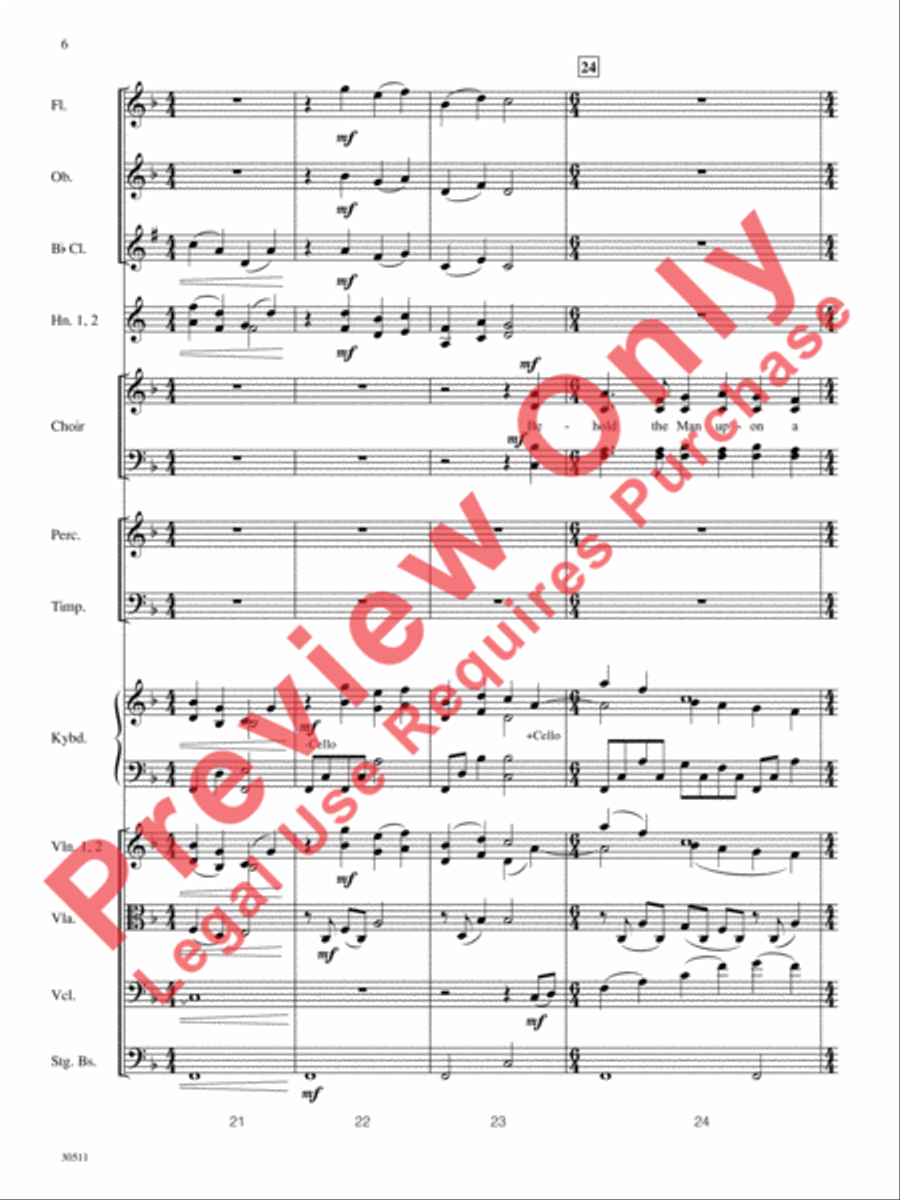 How Deep the Father's Love for Us Choir scores gallery preview page 7