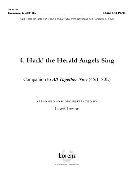 Hark! the Herald Angels Sing - Score and Parts