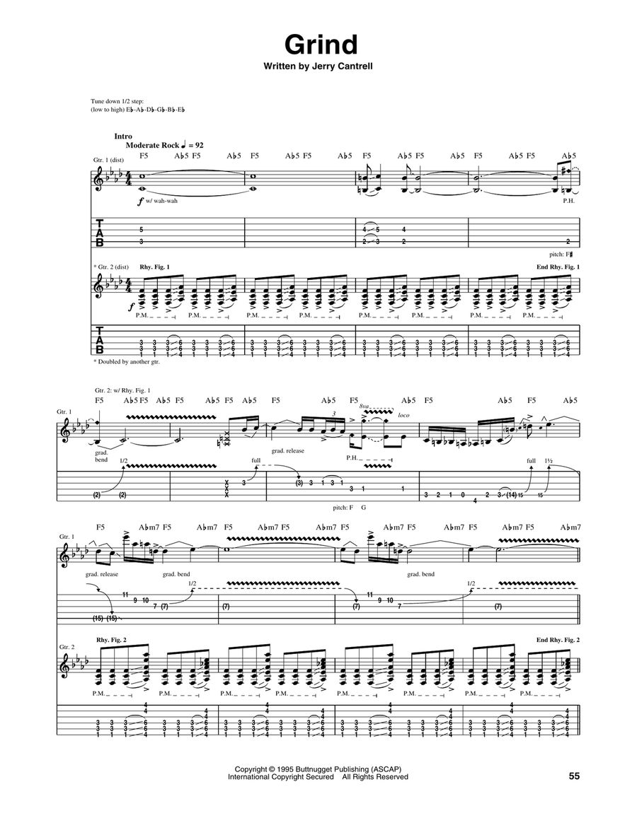 Grind Acoustic Guitar scores gallery preview page 1