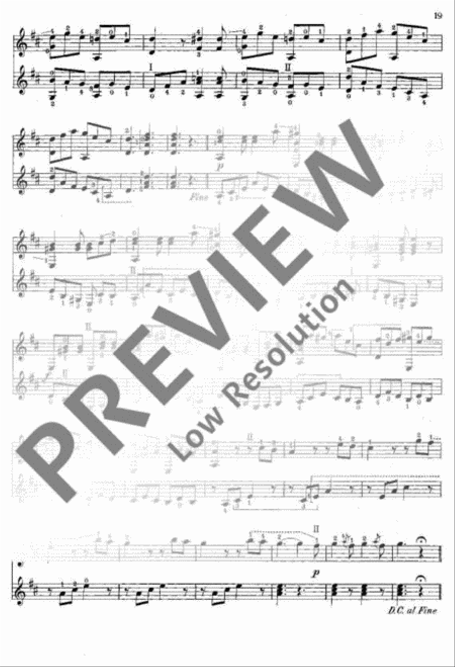 12 Duos Classical Guitar scores gallery preview page 20