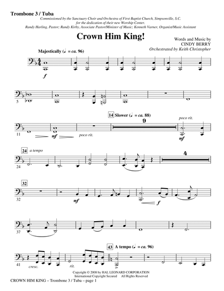 Crown Him King! - Trombone 3/Tuba