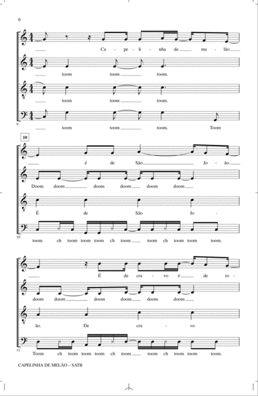 Capelinha De Melao Capelinha De Melao 4-Part scores gallery preview page 4