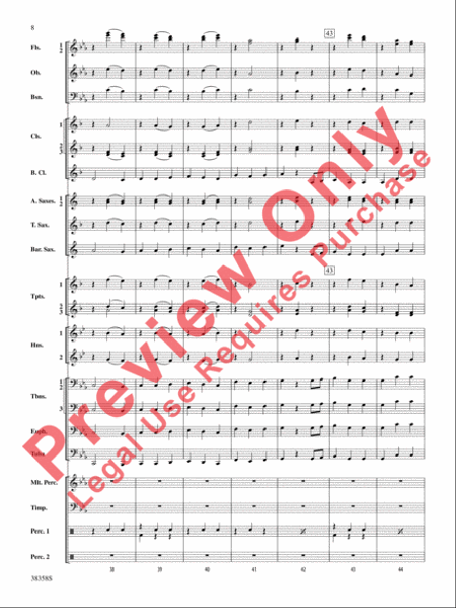Folksongs from the Eastern Counties Concert Band scores gallery preview page 9
