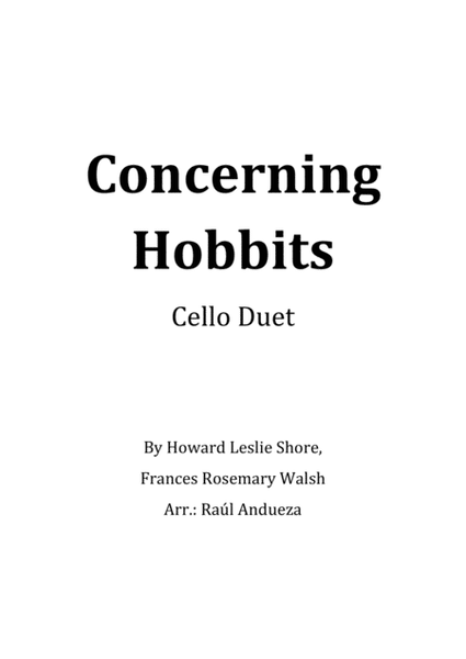 The Fellowship Of The Ring - Concerning Hobbits (Cello Duet) image number null