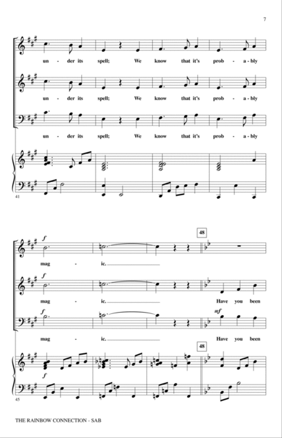 The Rainbow Connection (arr. Audrey Snyder) 3-Part scores gallery preview page 6