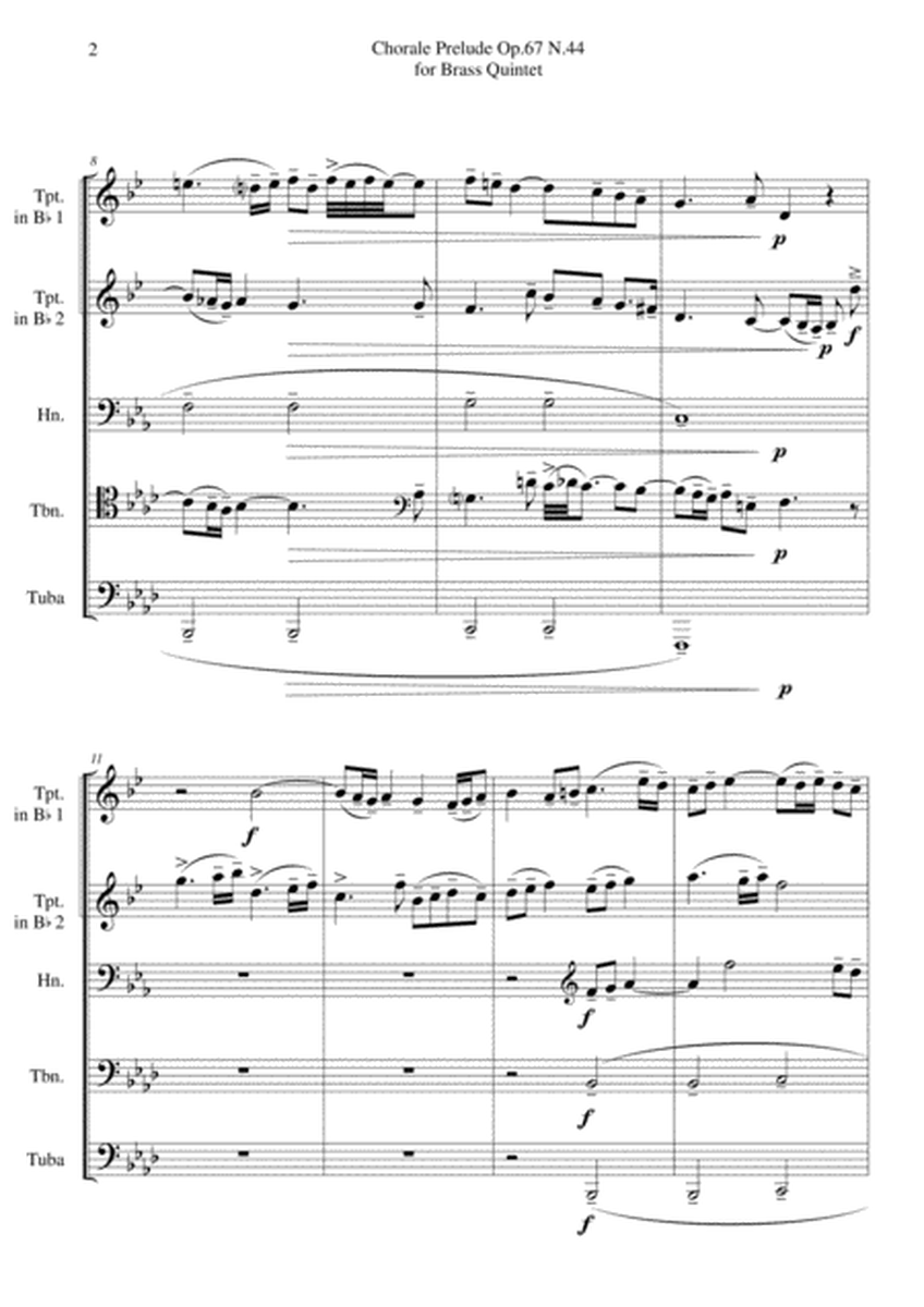 Chorale Prelude Op.67 N.44 for Brass Quintet image number null