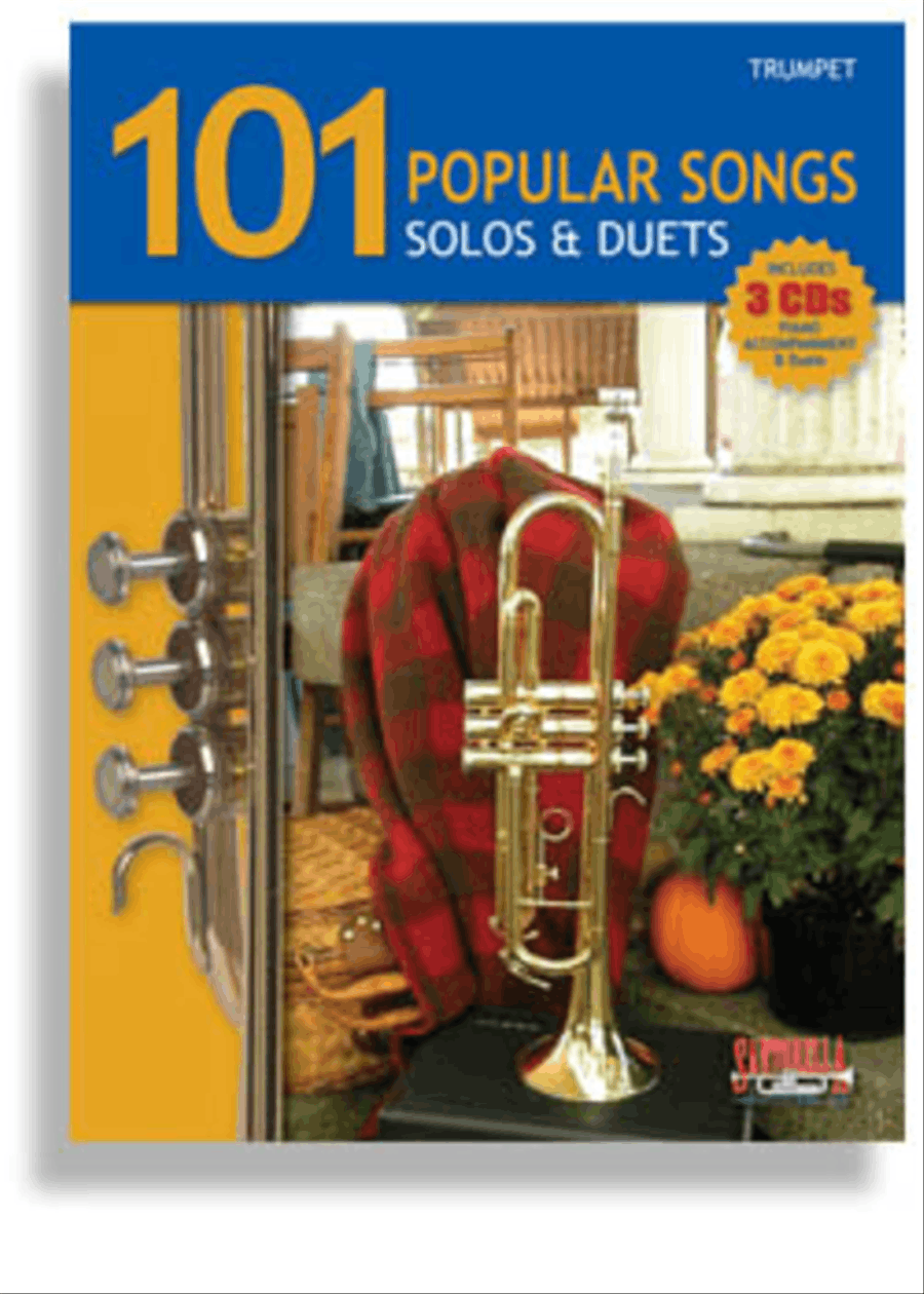 101 Popular Songs for Trumpet * Solos and Duets * with 3 CDs Trumpet Duet scores gallery preview page 1