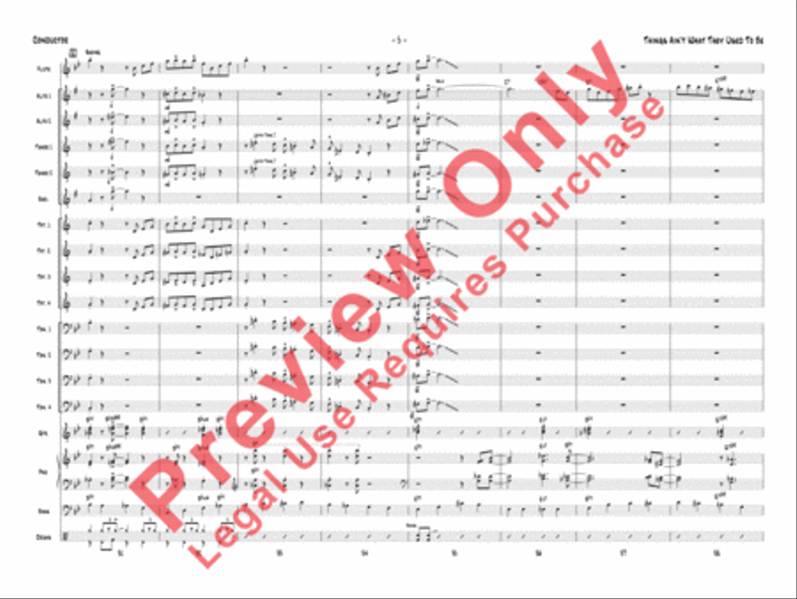 Things Ain't What They Used to Be Jazz Ensemble scores gallery preview page 6