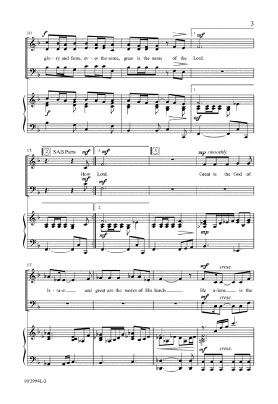 How Marvelous Are the Works 3-Part scores gallery preview page 3