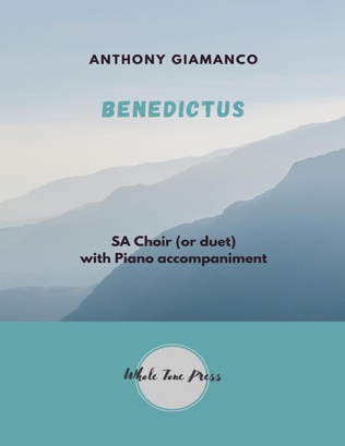 Book cover for BENEDICTUS (SA, piano)