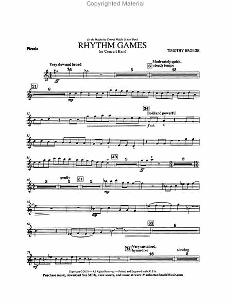 Rest Concert Band scores gallery preview page 5