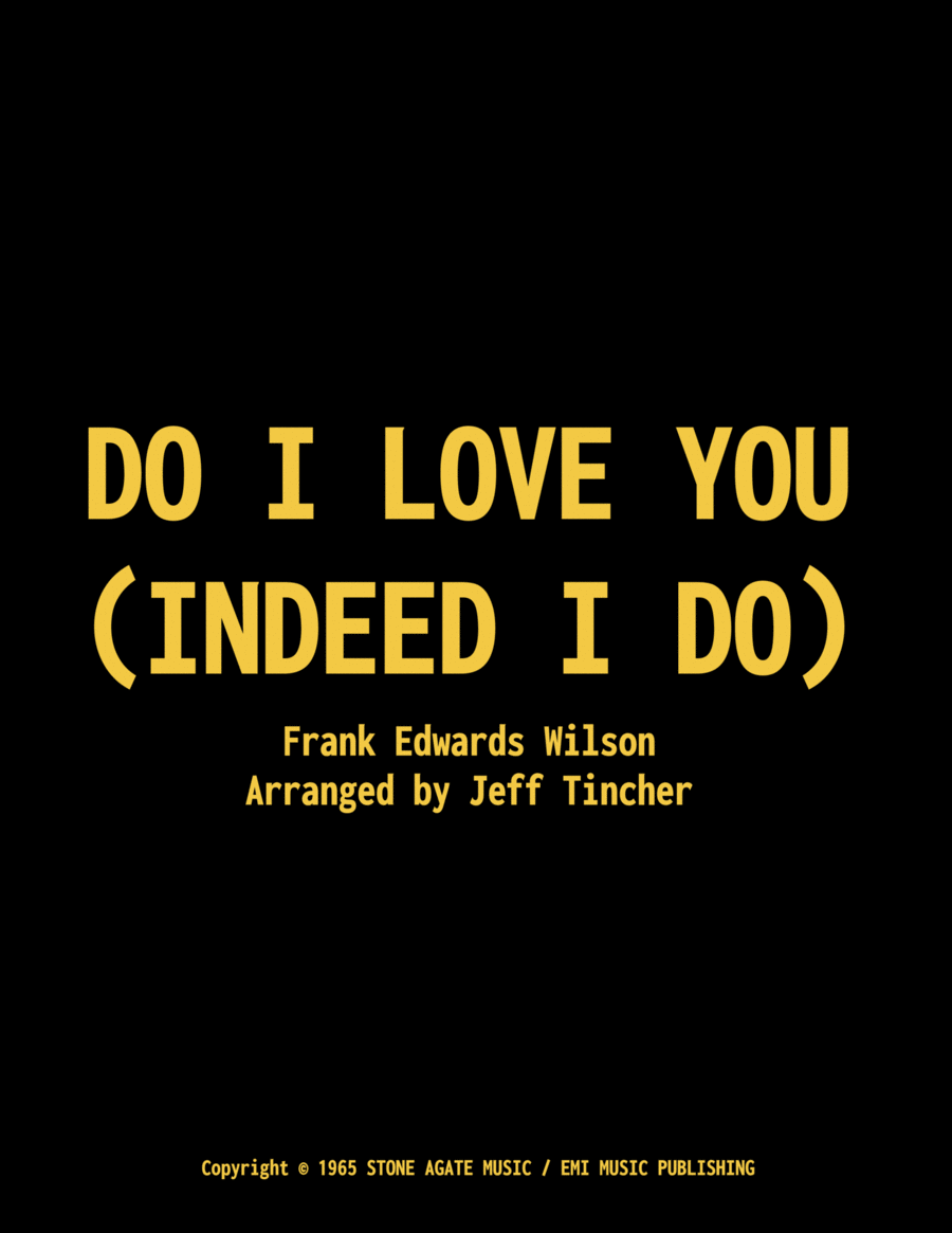 Do I Love You (indeed I Do) Piano, Vocal, Guitar scores gallery preview page 1