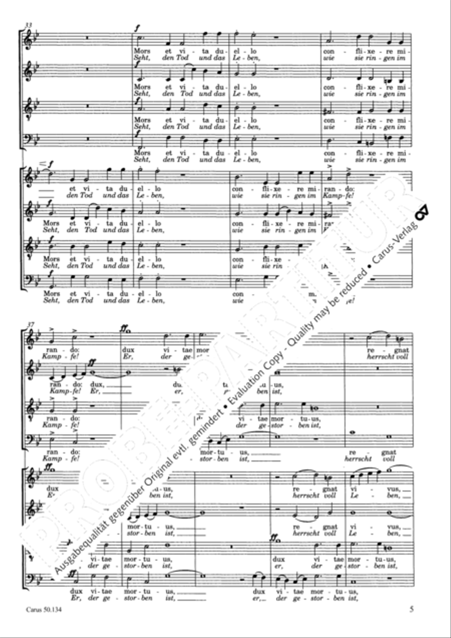 Osterhymne 4-Part scores gallery preview page 6
