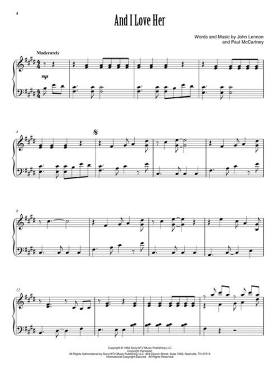 The Beatles for Marimba Marimba scores gallery preview page 4