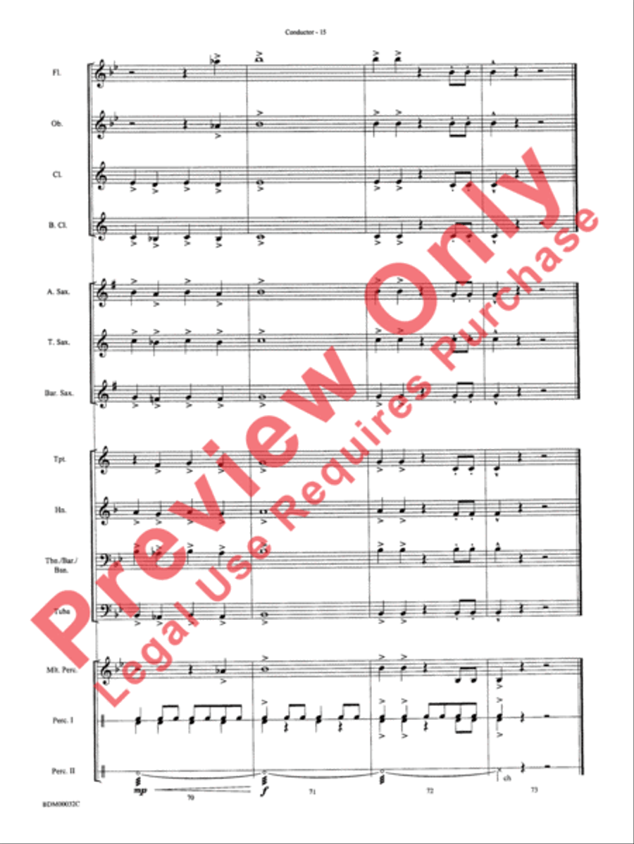 Spectrum Concert Band scores gallery preview page 18