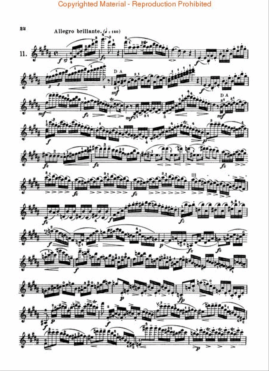 24 Caprices Violin Solo scores gallery preview page 3