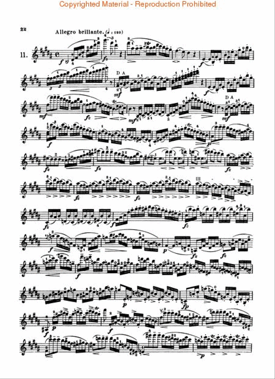 24 Caprices 24 Caprices Violin Solo scores gallery preview page 3