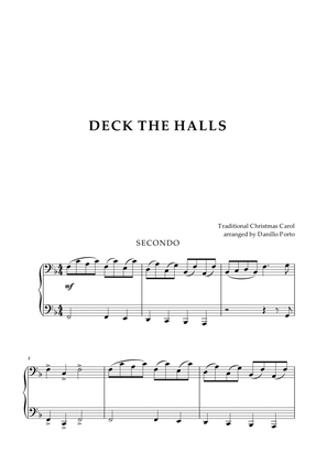 Deck The Halls - Piano Four Hands