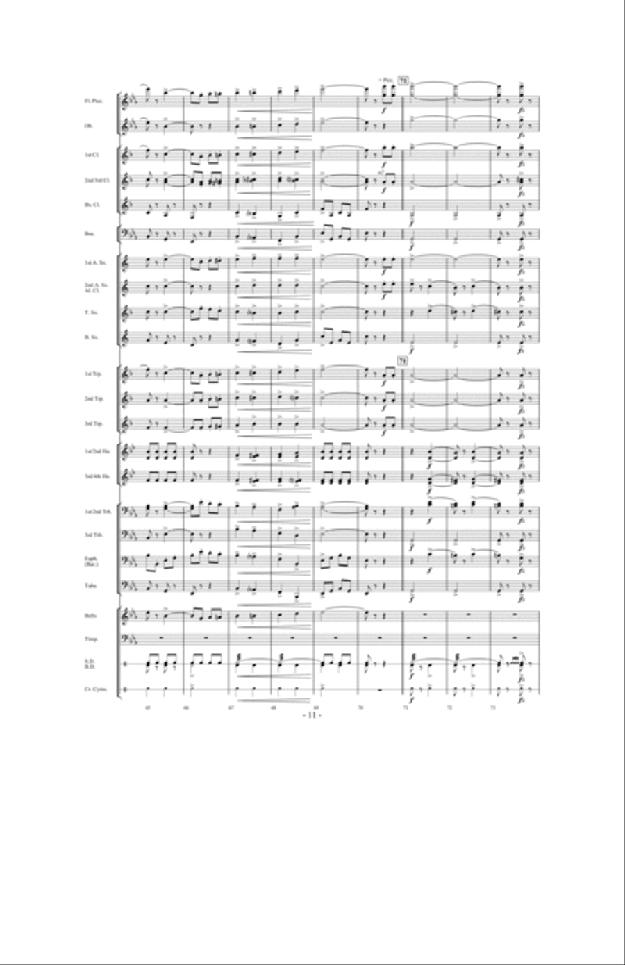 Prestissimo Prestissimo Concert Band scores gallery preview page 10