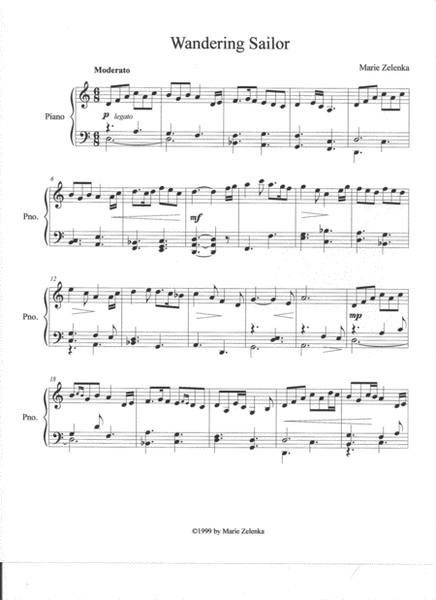 Wandering Sailor Piano Solo - Digital Sheet Music