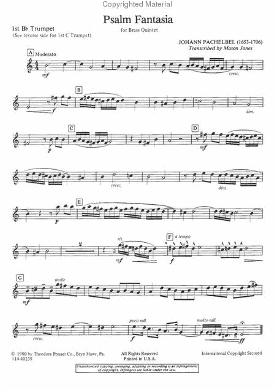 Psalm Fantasia Psalm Fantasia Chamber Music scores gallery preview page 2