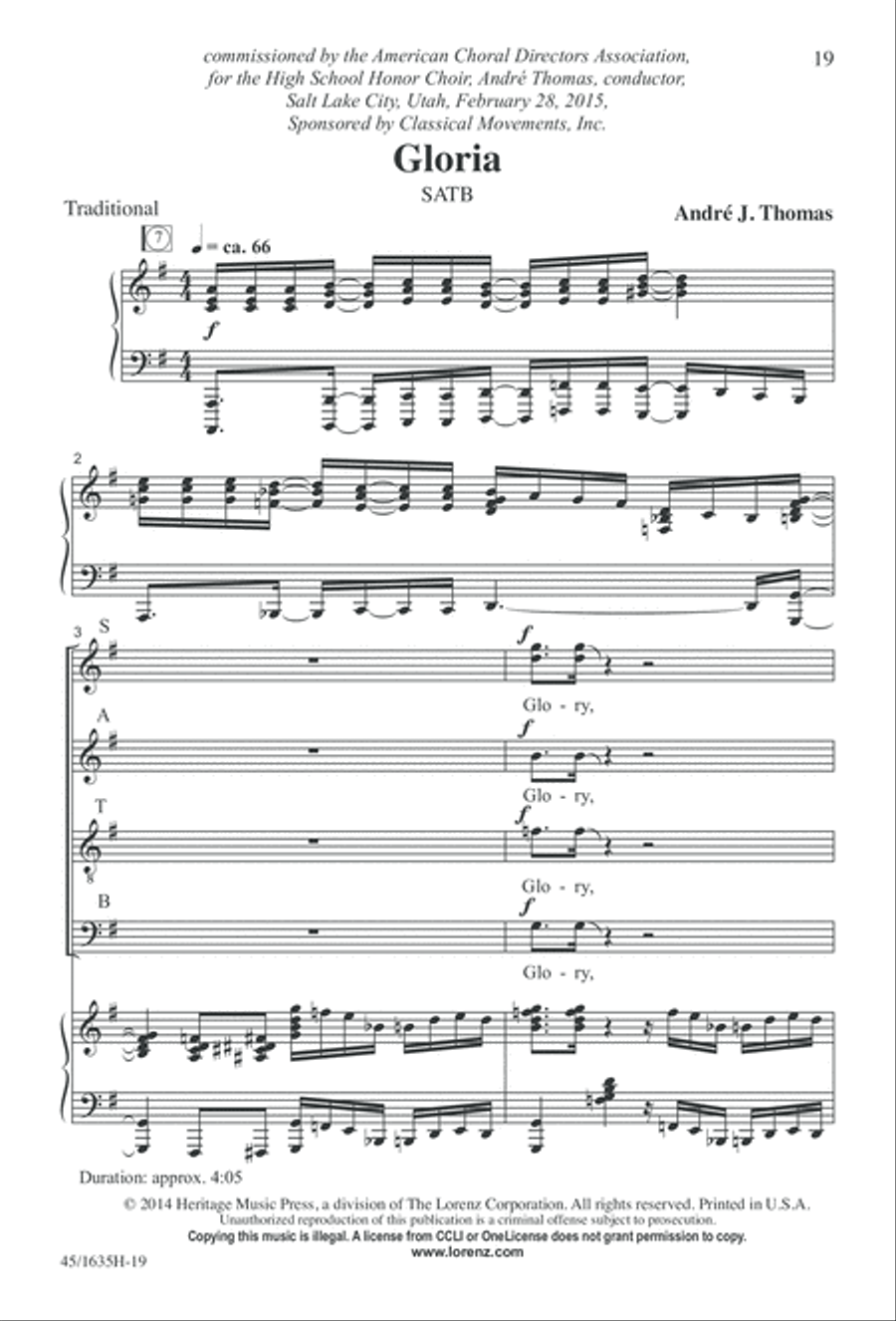 Mass: A Celebration of Love and Joy 4-Part scores gallery preview page 19