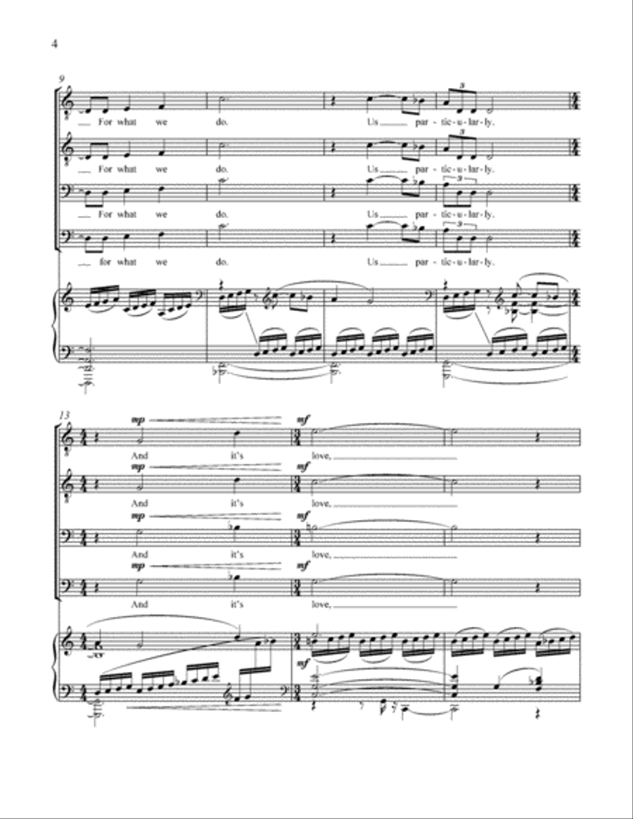 Love TTBB scores gallery preview page 4