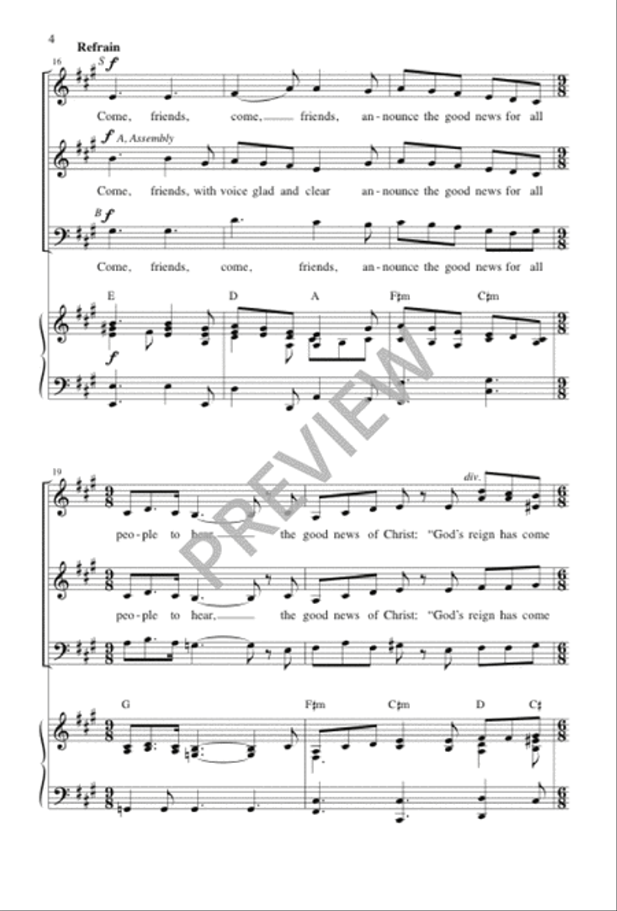 Turn Around SAB scores gallery preview page 5