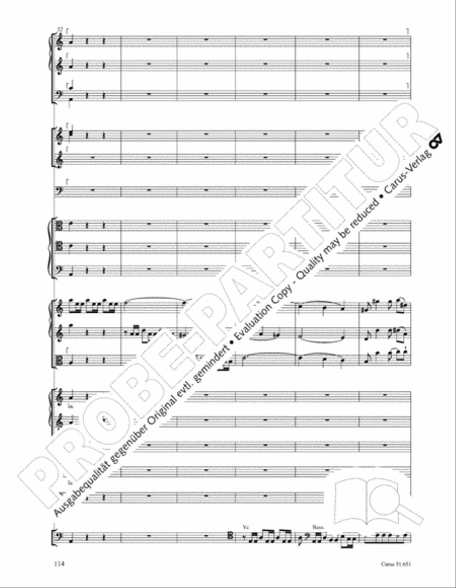 C Minor Mass, K. 427 (Missa in c KV 427) 4-Part scores gallery preview page 130