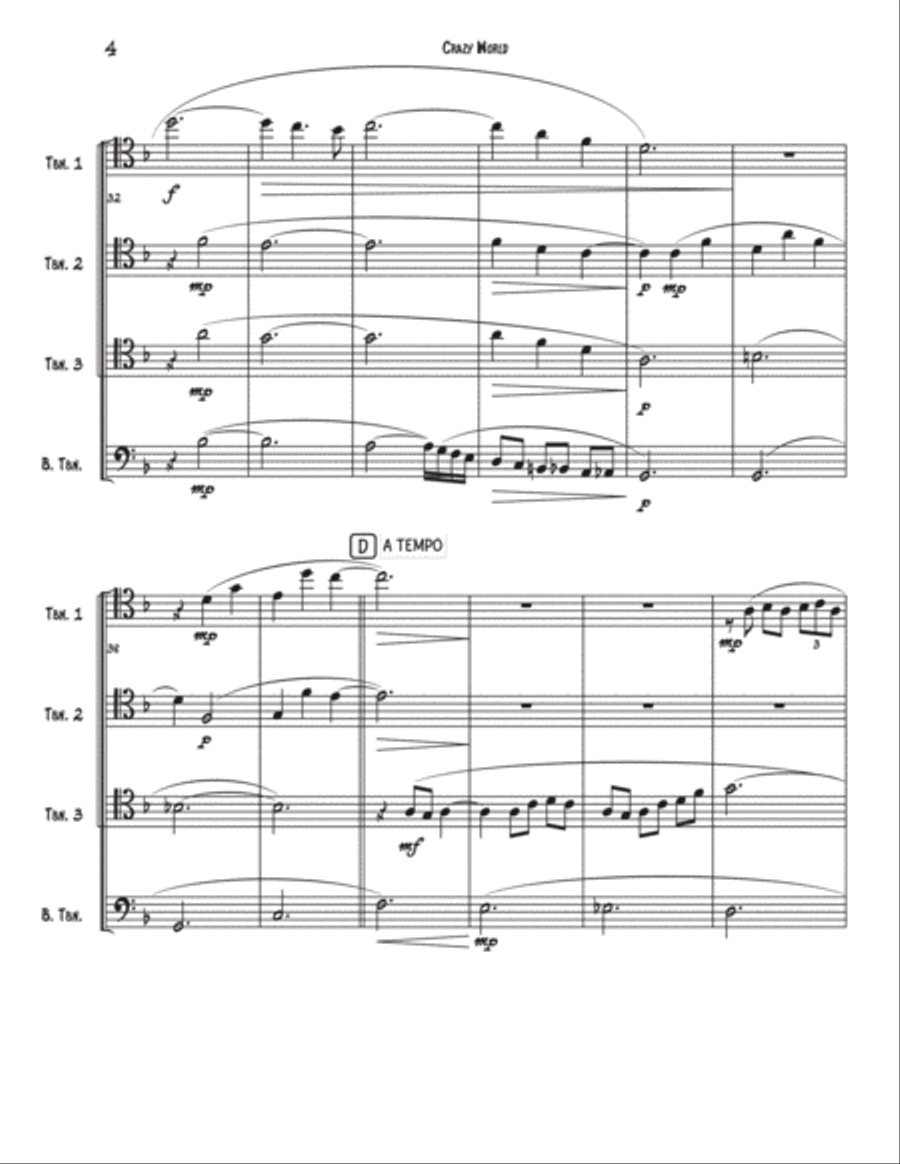 Crazy World Brass Ensemble scores gallery preview page 6