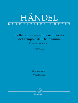 Book cover for La Bellezza ravveduta nel trionfo del Tempo e del Disinganno, HWV 46a