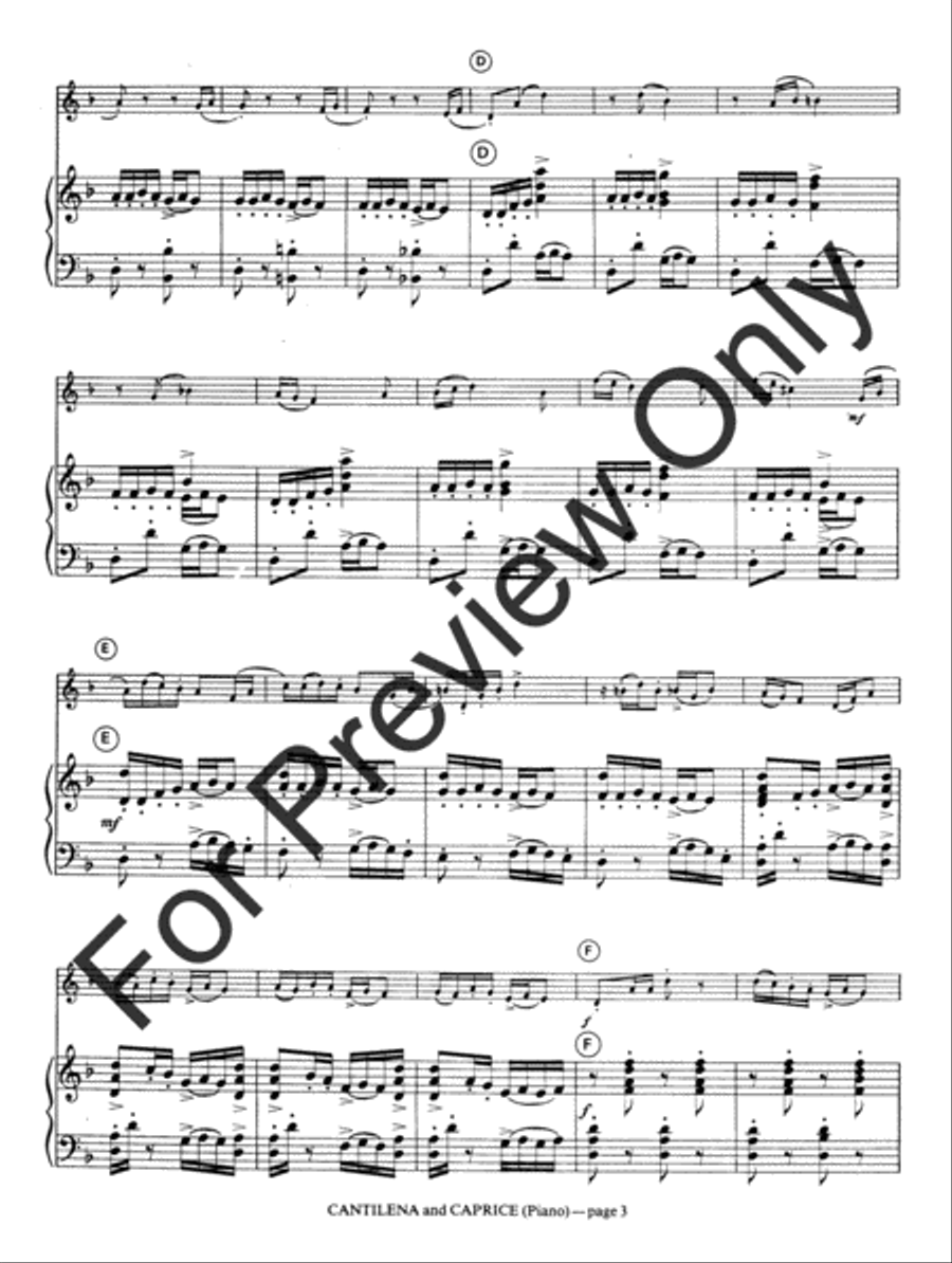 Cantilena and Caprice (Score) Tuba scores gallery preview page 6