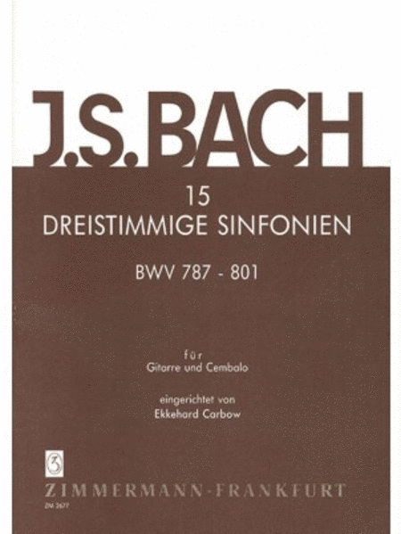15 Three-Part Symphonies BWV 787-801