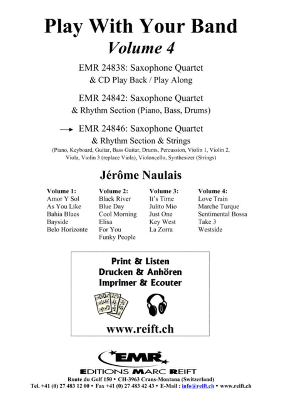 Play With Your Band Volume 4 Saxophone Ensemble scores gallery preview page 2