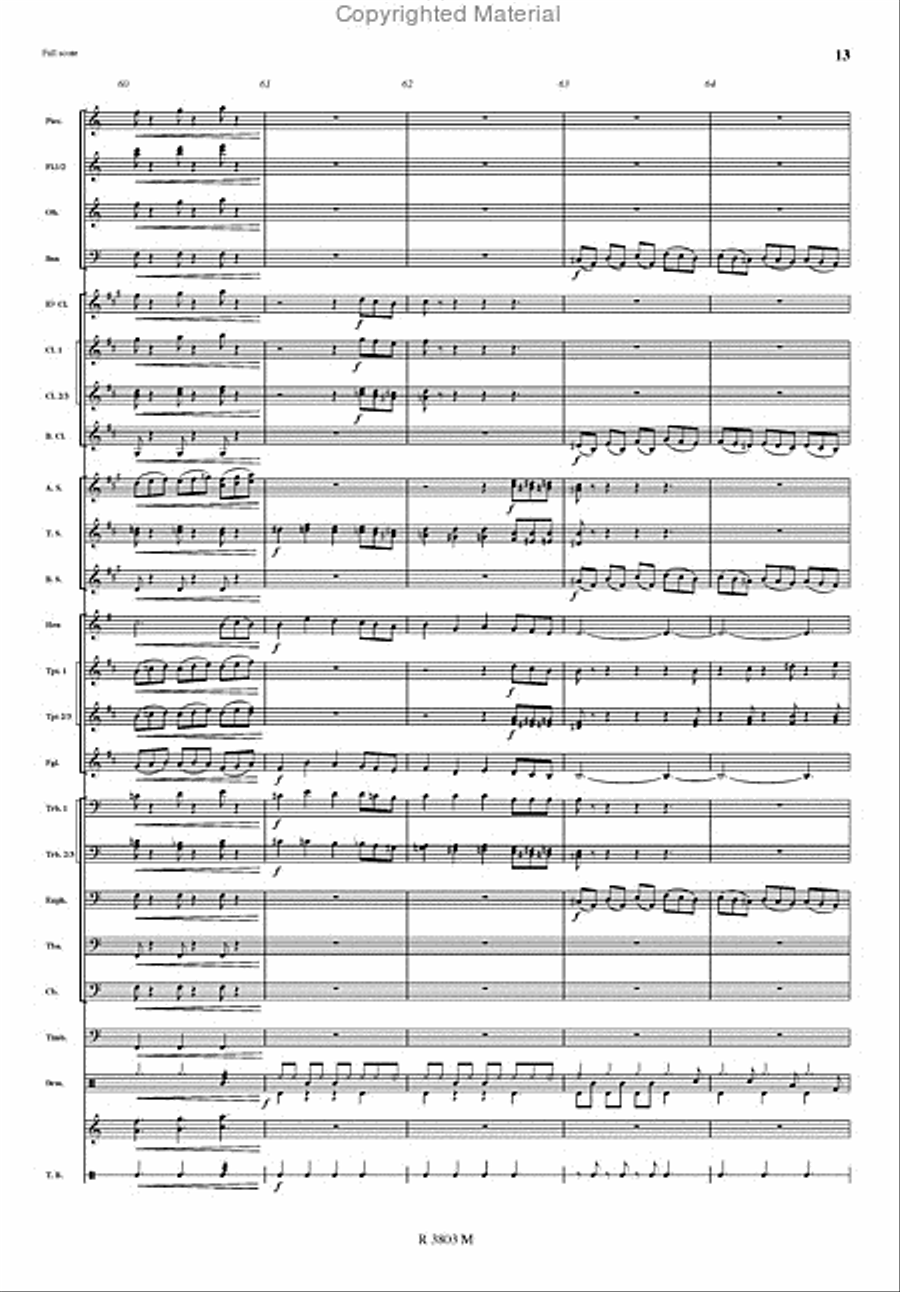 Blue Rondo a la Turk Concert Band scores gallery preview page 3