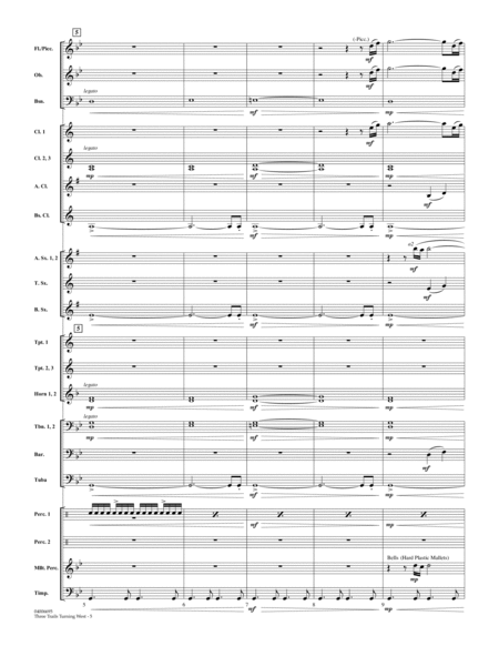 Three Trails Turning West - Conductor Score (Full Score)