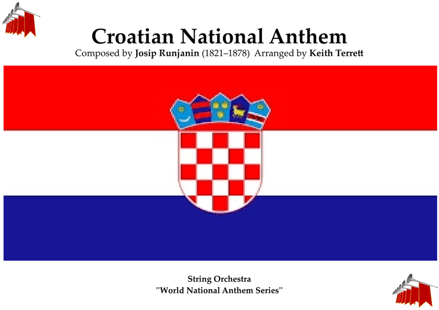 Croatian National Anthem for String Orchestra (World National Anthem Series) String Orchestra scores gallery preview page 1